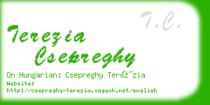 terezia csepreghy business card